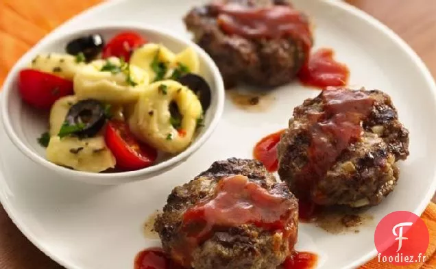 Brochettes de Mini Burger Grillées