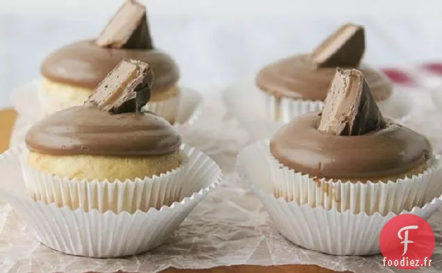 Cupcakes avec Glaçage de Barre Chocolatée