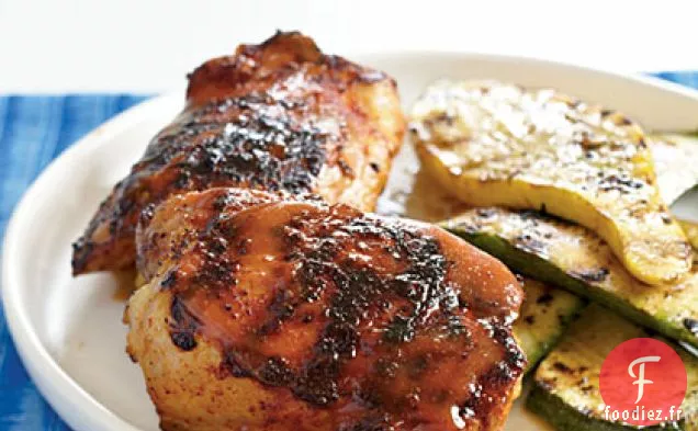 Poulet Barbecue avec Glaçage à la Moutarde