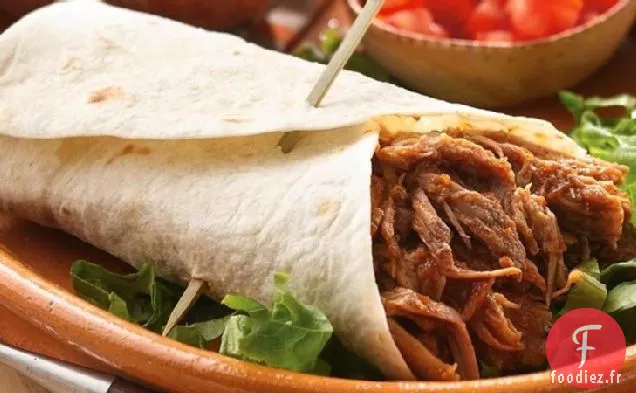 Burritos de Porc du Sud-Ouest à la Mijoteuse