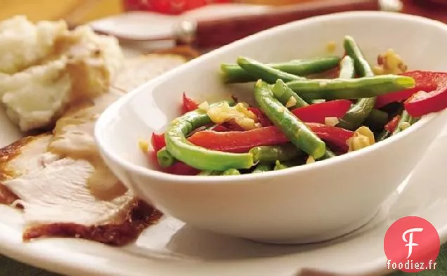 Haricots Verts au Beurre à l'Ail et aux Noix