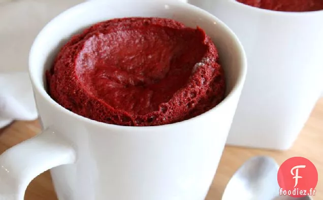 Mug Cakes En Velours Rouge