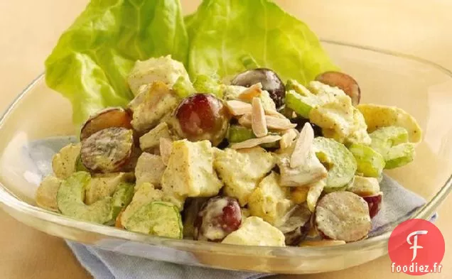 Salade de Poulet au Curry et aux Raisins