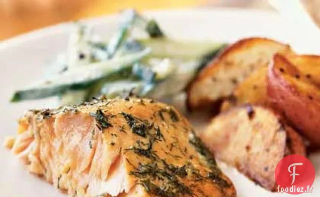 Saumon Fumé à la Moutarde et à l'Aneth