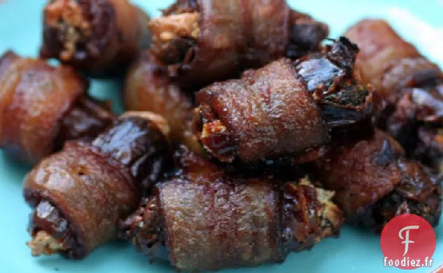 Dattes aux Pépites de Chocolat Enrobées de Bacon
