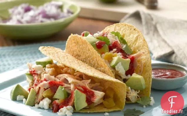 Tacos de Dix Minutes à l'Avocat Sriracha