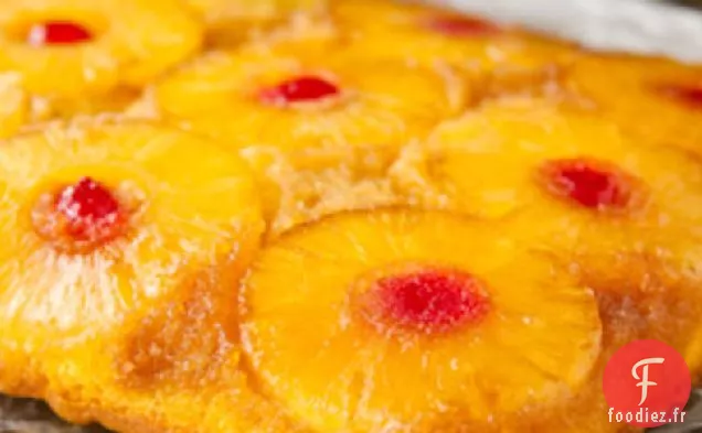 Gâteau au Rhum à l'envers à l'Ananas