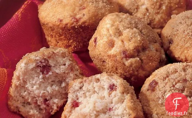Muffins Streusel aux Canneberges