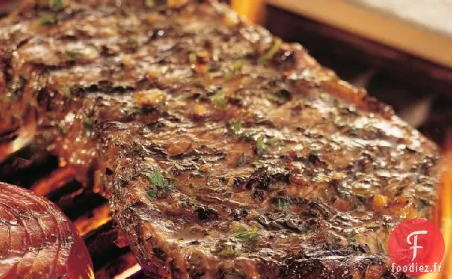 Steaks De Longe Grillés En Croûte D'Herbes