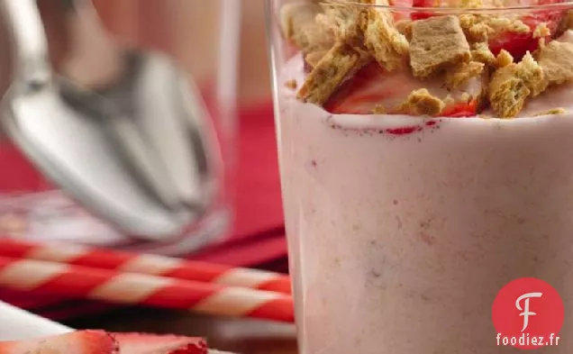 Shakes de Gâteau au Fromage aux Fraises