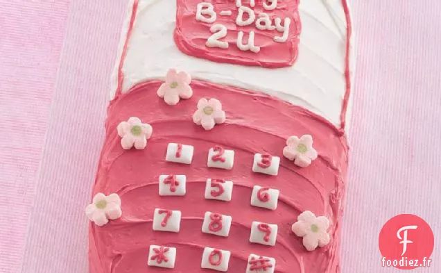 Gâteau de Téléphone Portable Joyeux Anniversaire