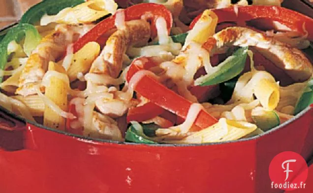 Cuisson aux Crevettes, Pâtes et Poivrons