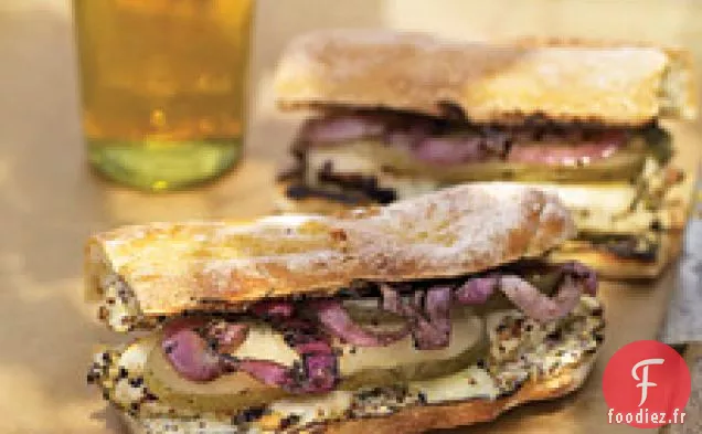 Sandwichs Au Poulet Grillé À La Moutarde