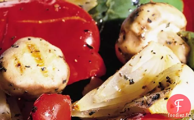 Poivrons Grillés, Oignons et Champignons