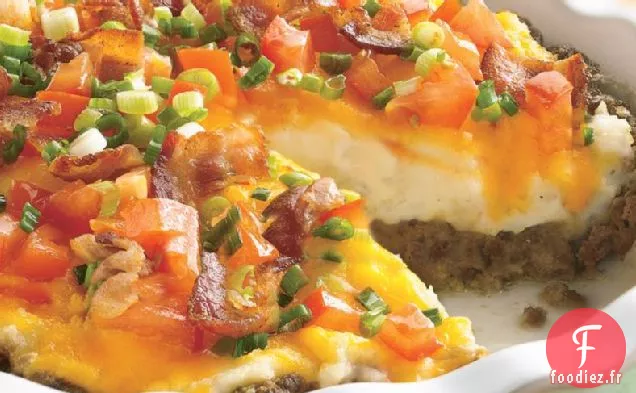 Boeuf Haché et Tarte aux Pommes de Terre deux fois Cuite