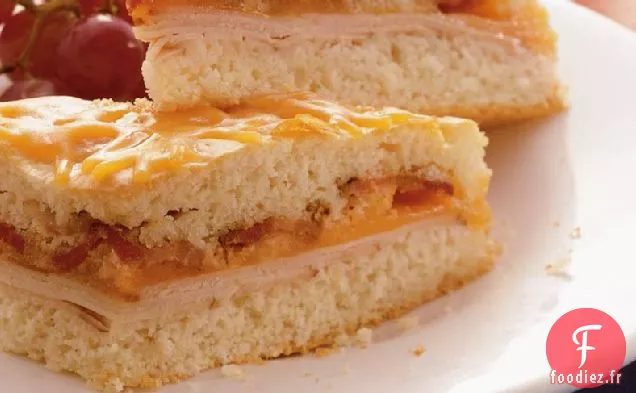 Sandwich à la Dinde au Four, au Cheddar et au Bacon