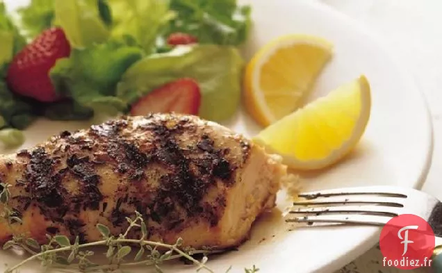 Poitrines De Poulet au Thym Citron Grillées