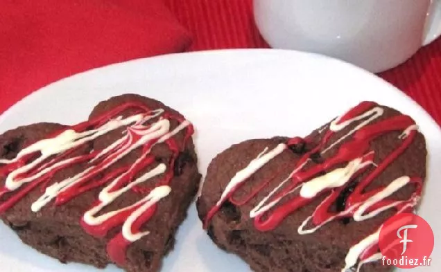 Scones Valentine Chocolat-Cerise