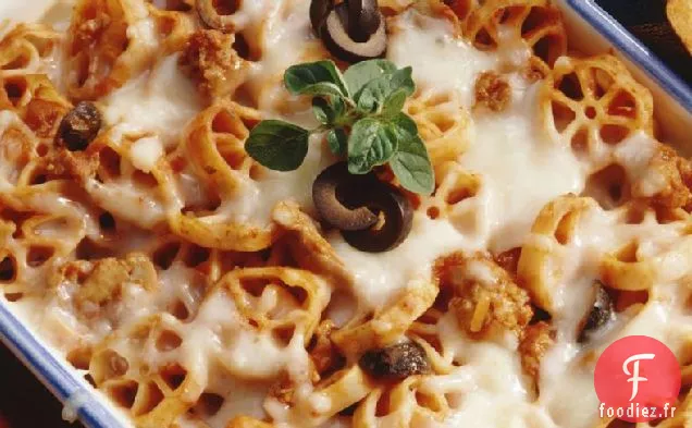 Casserole de Pizza avec Saucisse de Dinde