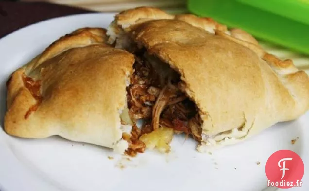 Poches à Pizza au Poulet à l'Ananas Barbecue