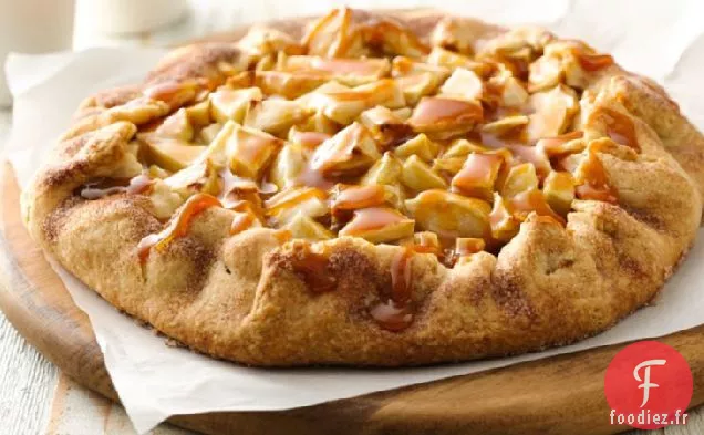Crostata aux Pommes et Sauce Caramel