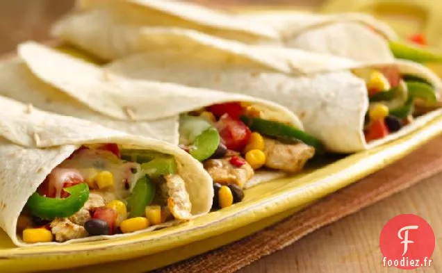 Wraps de Fajita au Poulet du Sud-Ouest