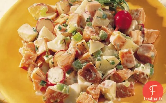 Salade de Deux Pommes de Terre avec Vinaigrette à l'aneth