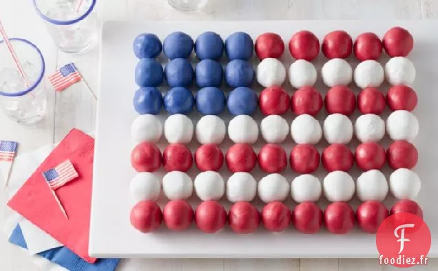 Gâteau de Drapeau de Boule de Gâteau
