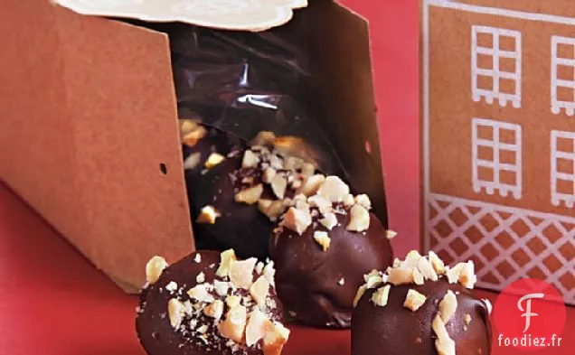 Bouchées de Brownie aux Cerises à l'Eau de Vie