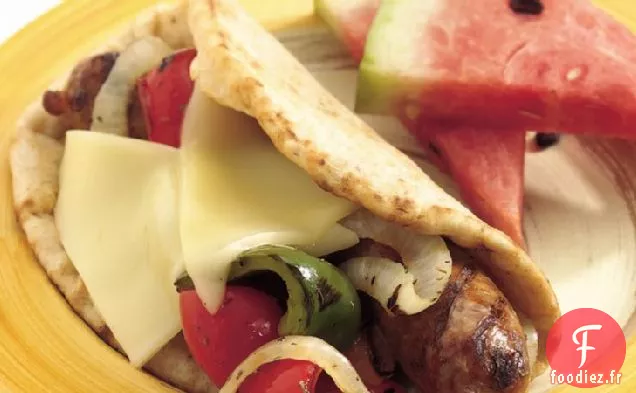 Saucisse Italienne Grillée et Plis de Poivron