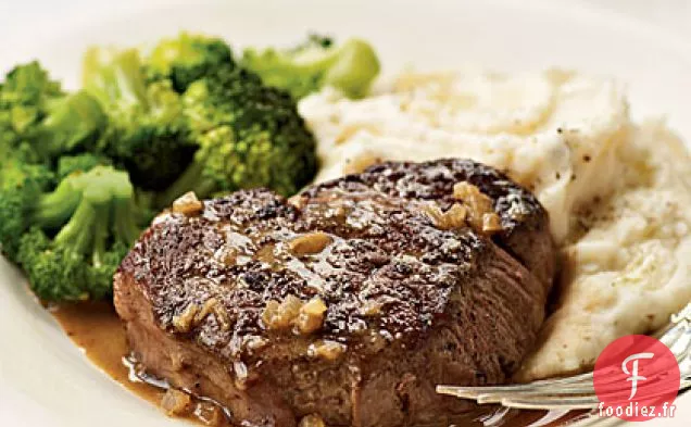 Steaks de Filet Glacé au Brandy et à la Moutarde