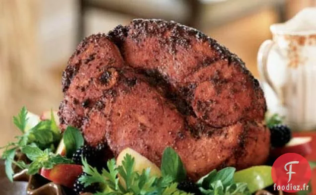 Jambon Glacé à la Mûre et à la Moutarde