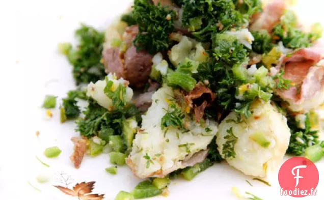 Salade de Pommes De Terre Écrasées