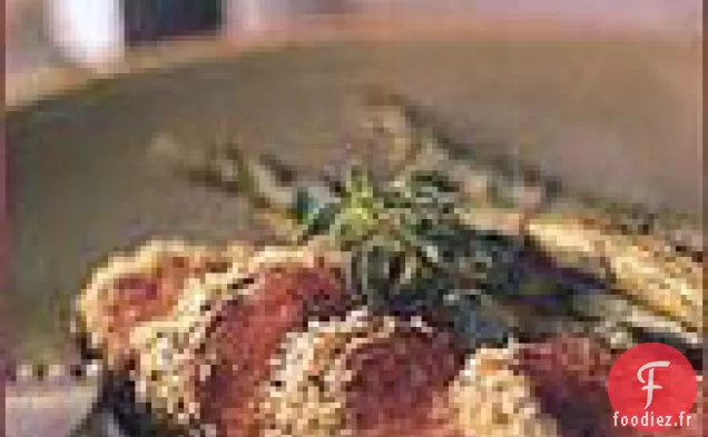 Longes d'Agneau aux Miettes de Moutarde