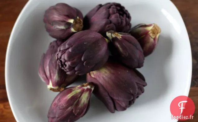 Salade D'Artichauts Braisés À La Vinaigrette Citron-moutarde