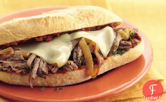 Sandwichs au Bœuf Balsamique à la Mijoteuse