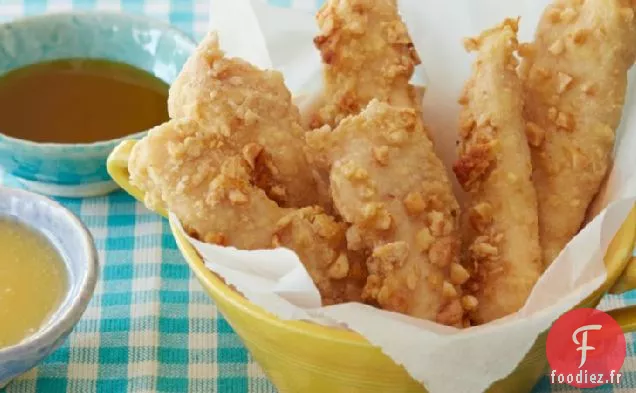 Doigts De Poulet Rôtis Au Miel Croquants
