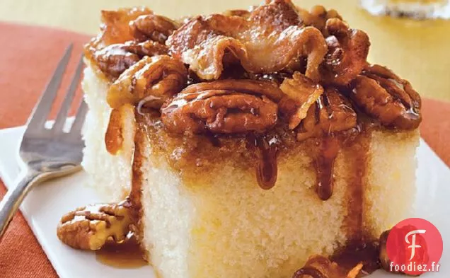 Gâteau à l'envers au Bacon à l'Érable