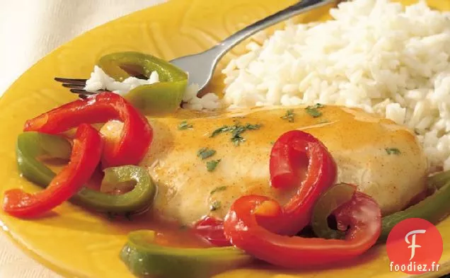 Poulet aux Agrumes aux Poivrons