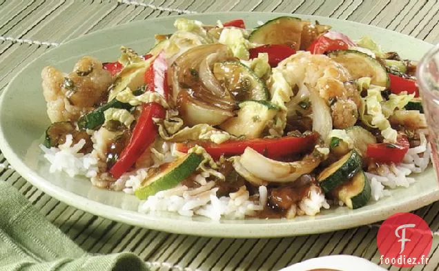 Sauté de Légumes au Chili et au Basilic