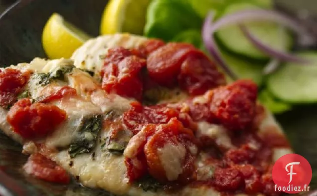 Filets de Tomates Et Basilic Au Tilapia
