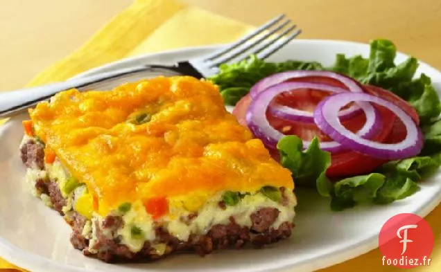 Tarte au Cheeseburger Incroyablement Facile (Taille de la foule)