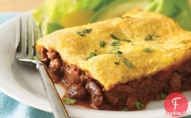 Mole de Chili à la Dinde Surmontée d'un Croissant