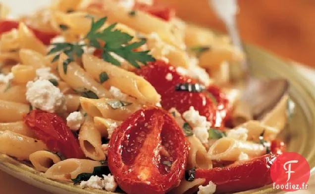 Mostaccioli à la Tomate Rôtie et à l'ail (Cuisson pour 2)