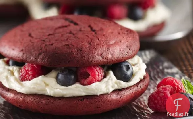 Tartes Whoopie en Velours Rouge