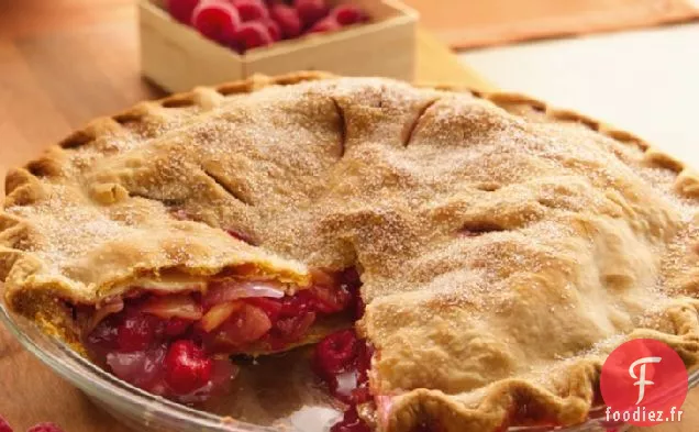 Tarte aux Pommes et aux Framboises