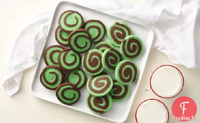 Rouleaux au Chocolat Et à la Menthe