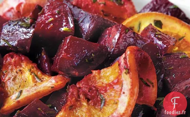 Betteraves Rôties et Oranges au Beurre d'Herbes