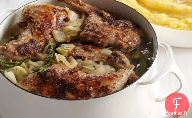 Lapin Braisé à la Moutarde et au Fenouil