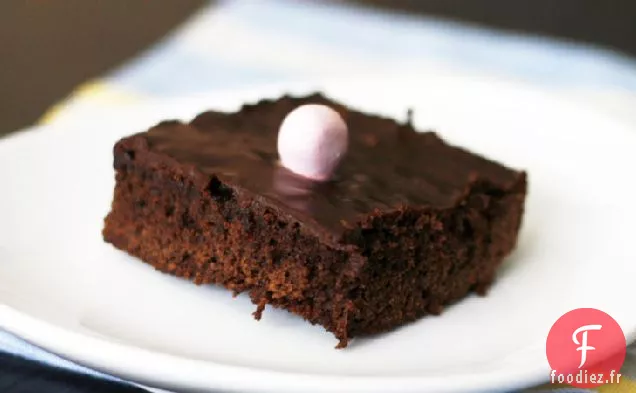 Brownies de Pâques Au Chocolat Noir Décadents